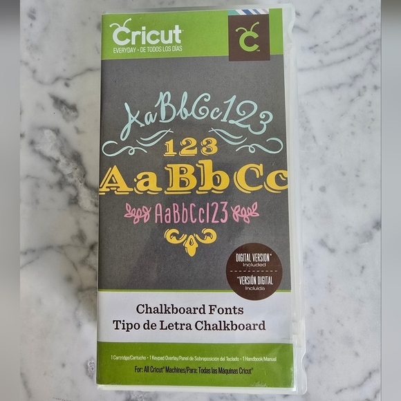 Cricut Cartridge - Chalkboard Fonts - Cricut Explore Provo Craft - Picture 2 of 5